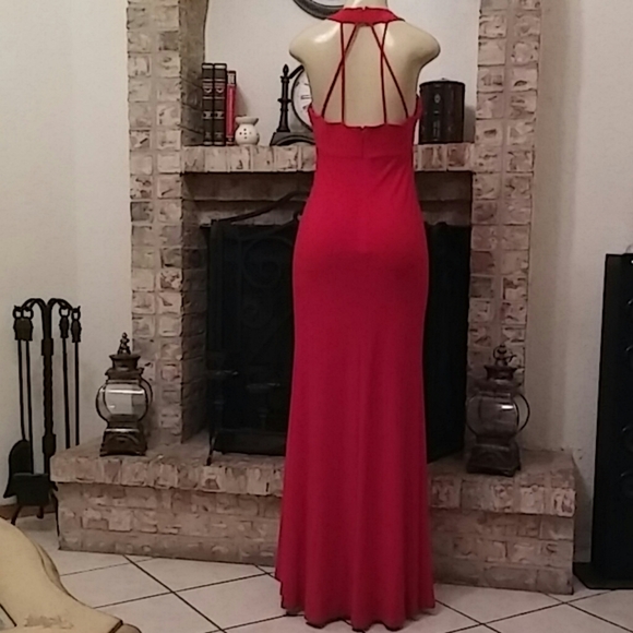 Jump Apparel Halter Top Prom Dress - Picture 3 of 8